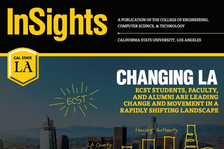 Cover of InSights Magazine, 2019. Changing LA