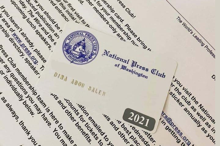 National Press Club membership card