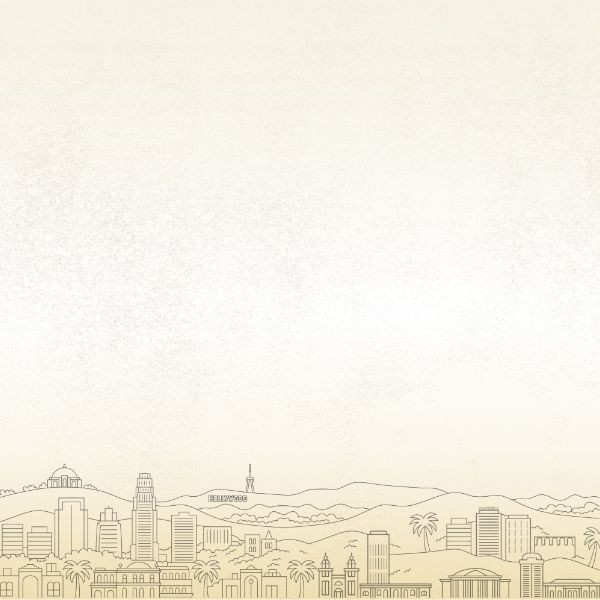 Landing Page Background: Gradient LA Skyline