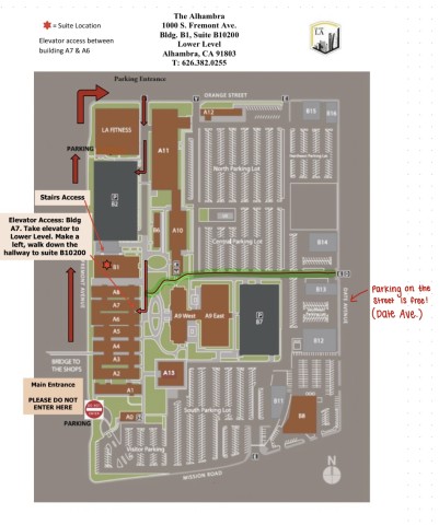 Map to hearing clinic