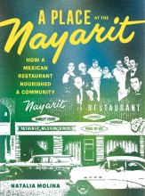 A Place at the Nayarit cover, street view of restaurant with car in foreground