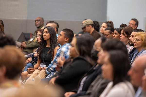 Student crowd at the 2024 Honors College Thesis Symposium Medal Ceremony
