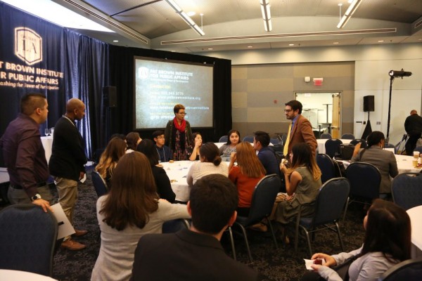 Wide shot of event