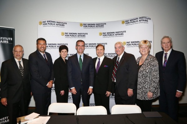 LADWP Speakers posing for group pictures