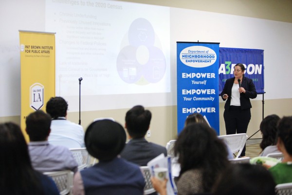 Civic U speaker presenting to the audience