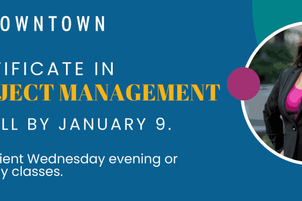 Cal State LA Downtown logo. Project management student.