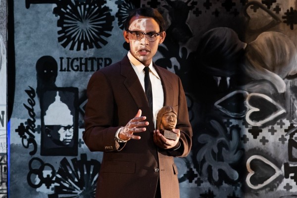 Dane Gbrayes onstage in a scene from "Funnyhouse of a Negro"