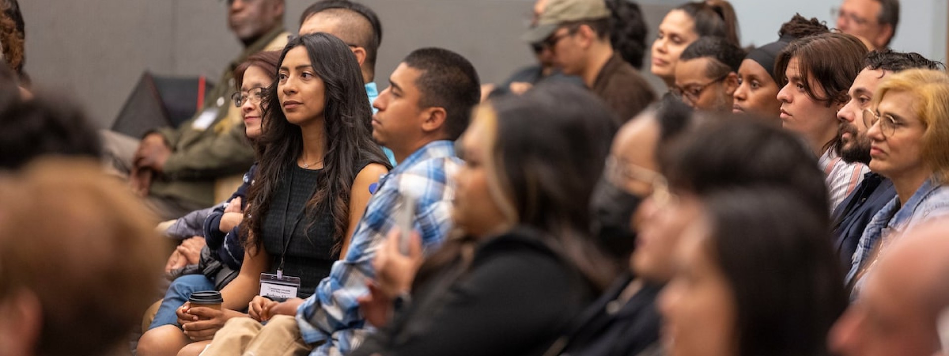 Student crowd at the 2024 Honors College Thesis Symposium Medal Ceremony