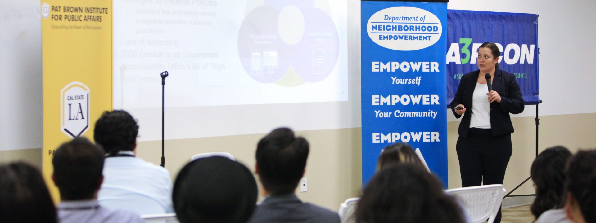 Civic U speaker presenting to the audience