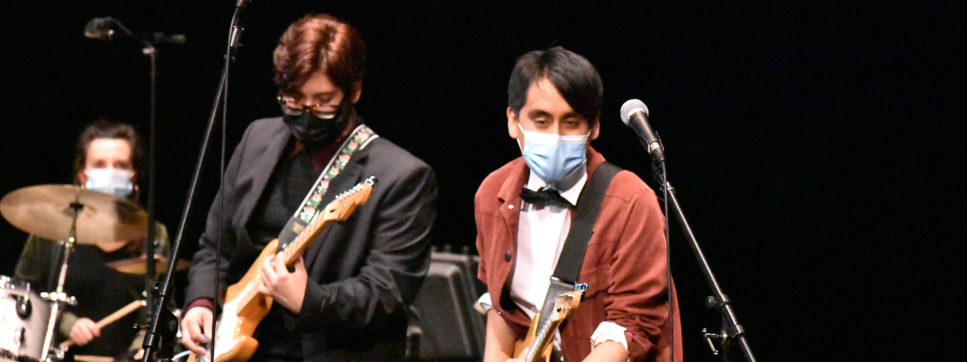 Two guitarists, commercial music ensemble