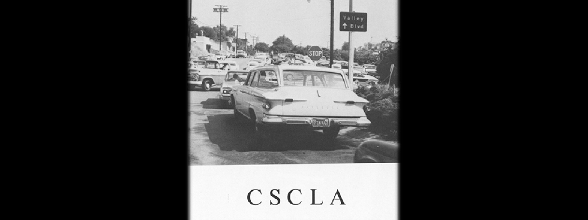 Cars on Valley Blvd going to Cal State LA in 1960s