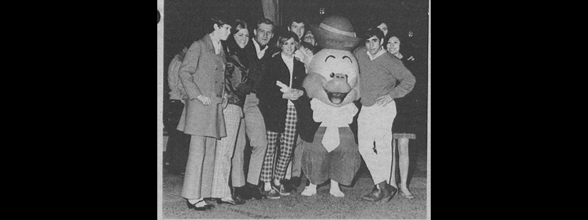 Cal State LA students at Disneyland for Family Night in the 1960s