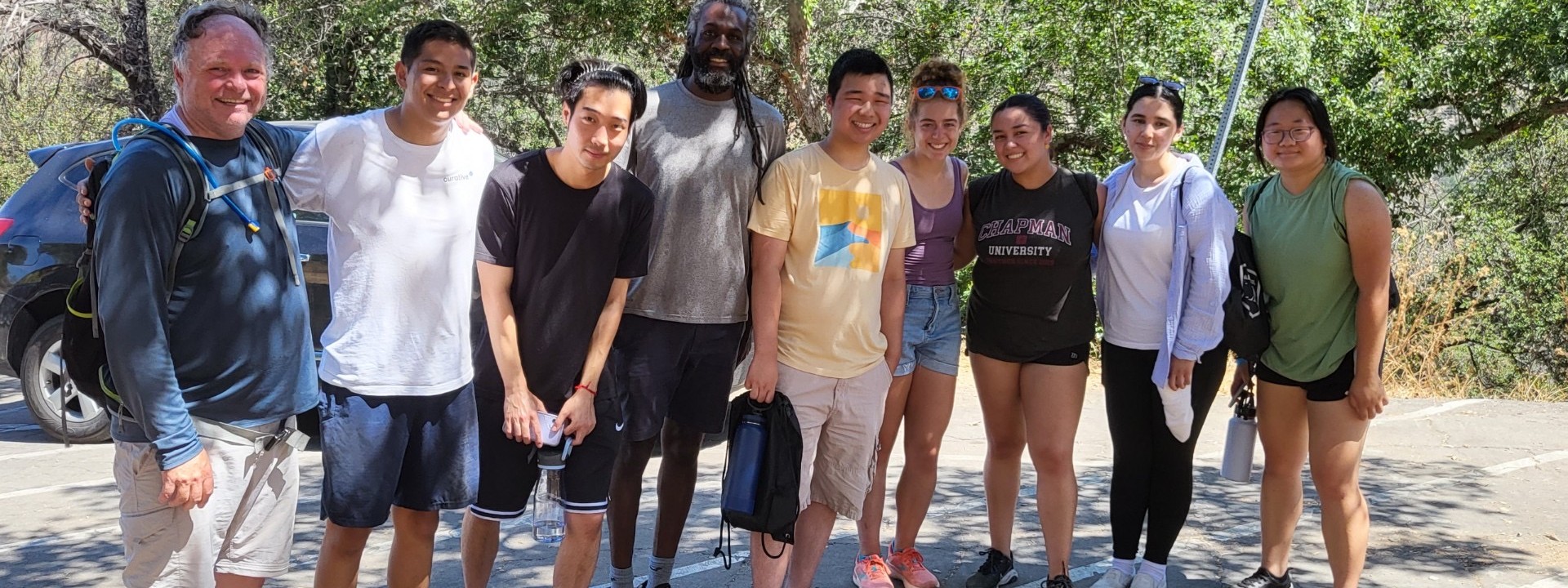 group hiking photo