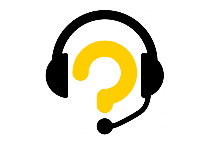 A person with a headset represents customer service