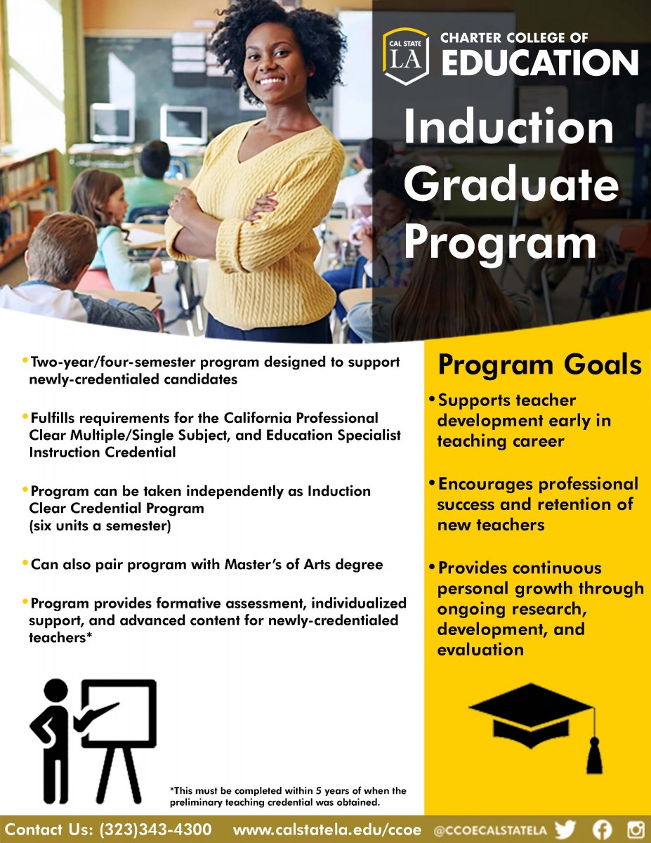 Teacher Education Induction Flyer