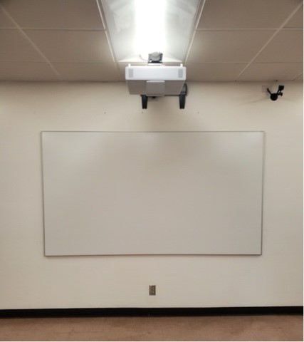 Whiteboard and projector