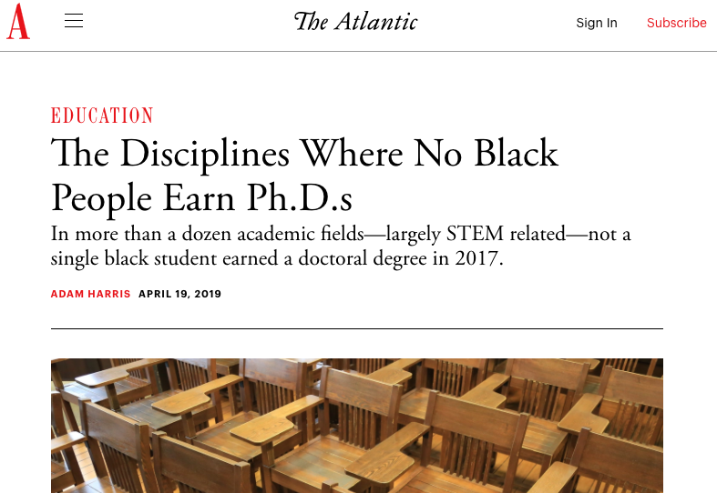 No Black PhDs