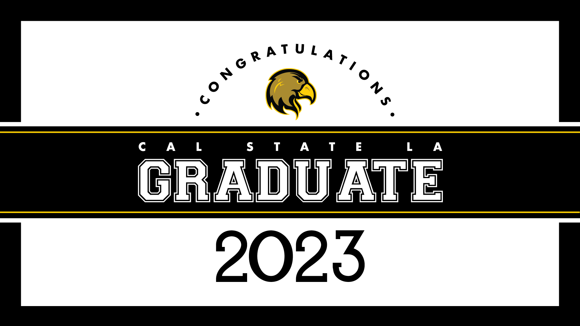 Congratulations class of 2023 (black and white)