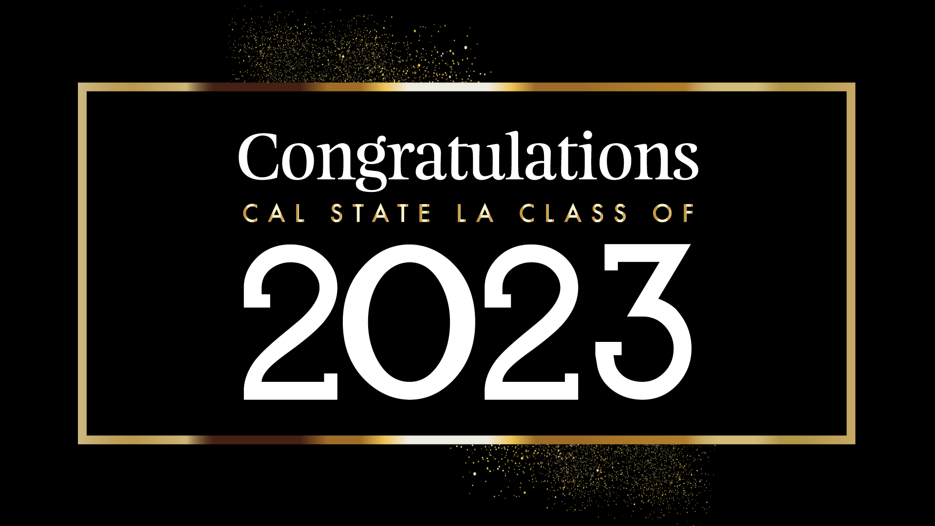 Congratulations class of 2023 (glittery dark design)