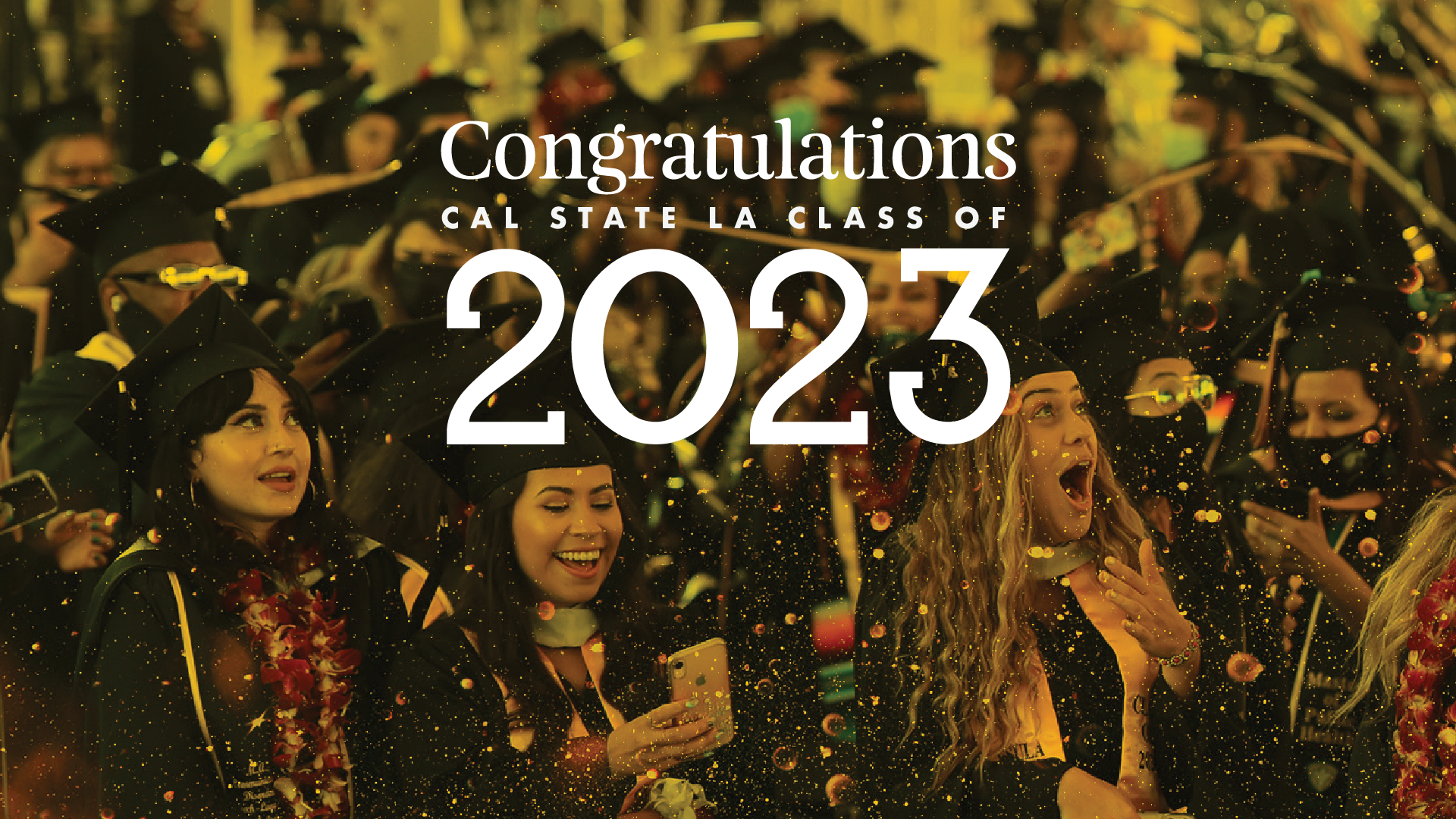 Congratulations class of 2023 (gold design with students)