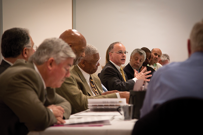 President Covino and his council members