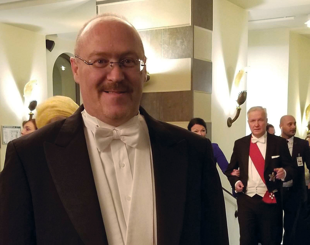 David Blekhman at the Nobel reception