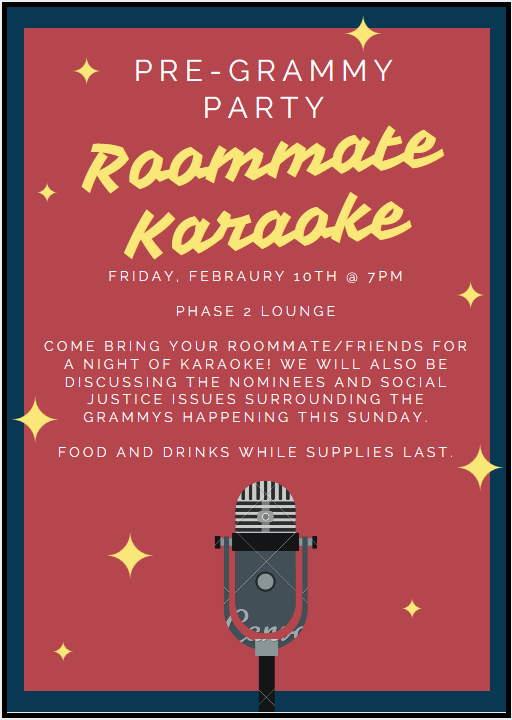 Pre-Grammy Party Flyer