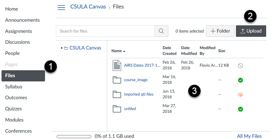 canvas file upload screen