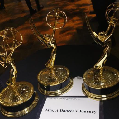 Emmy Award trophies