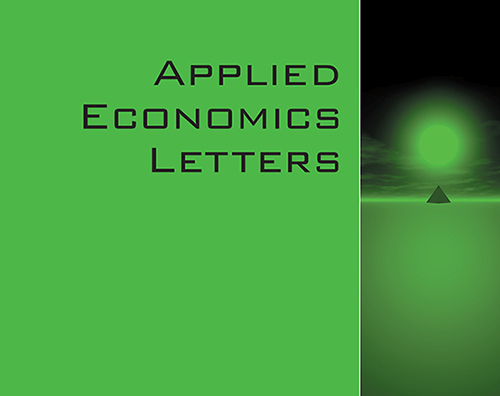 Applied Economics Letters Journal cover art