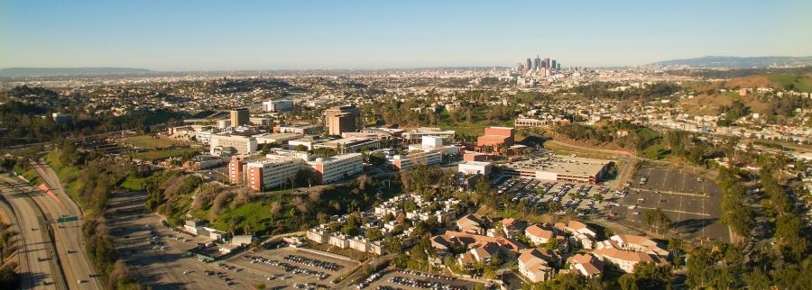 aerial view of Los Angeles