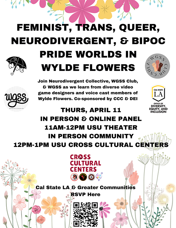 feminist. Trans, Queer, NEURIDIVERGENT, & BIPOC PRIDE WORLDS in the WYLDE FLOWERS