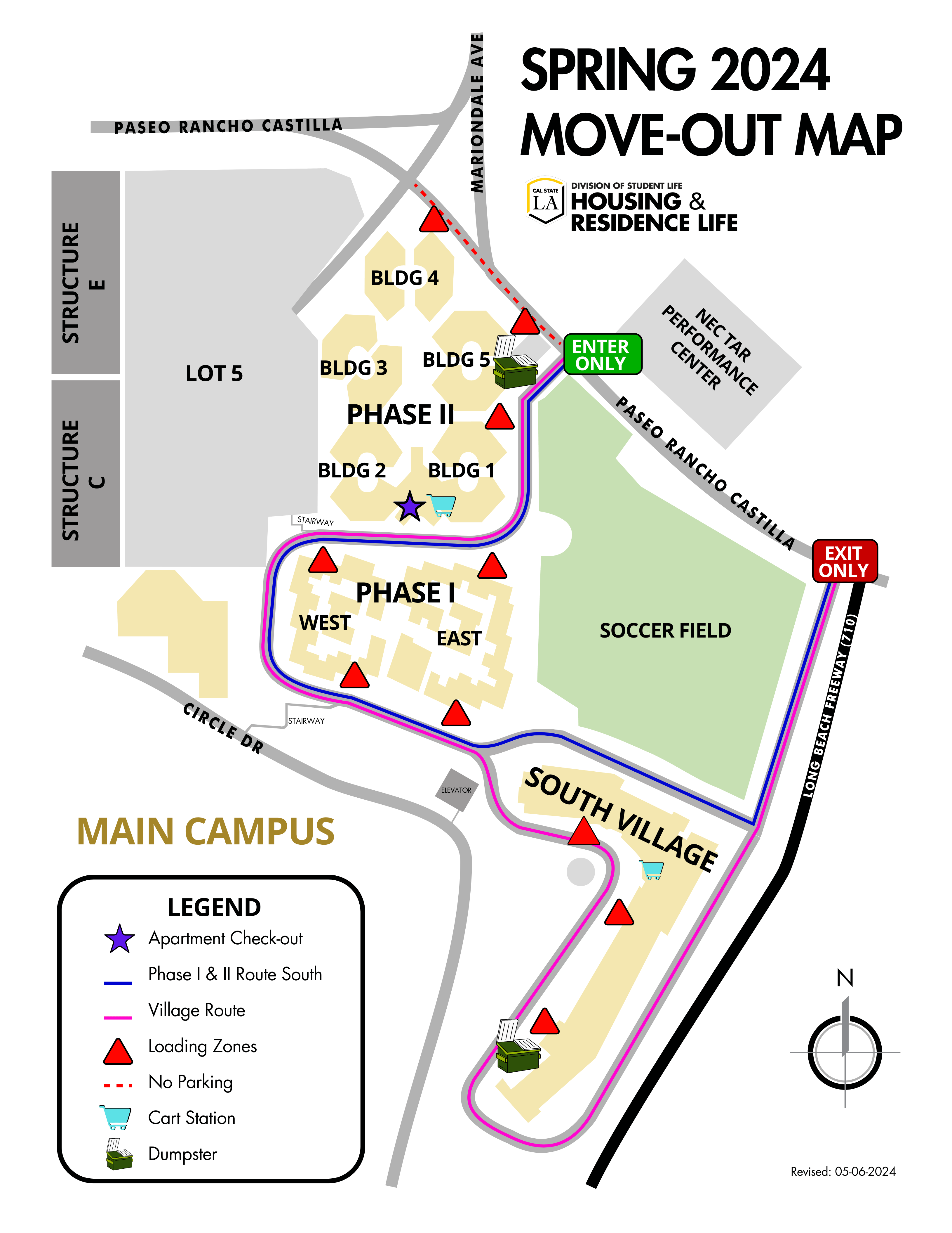 Spring 2024 move-out map. 